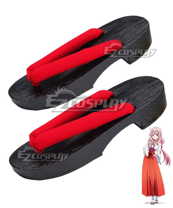 That Time I Got Reincarnated as a Slime Tensei Shitara Suraimu Datta Ken Shuna Hibiscus Black Red Cosplay Shoes