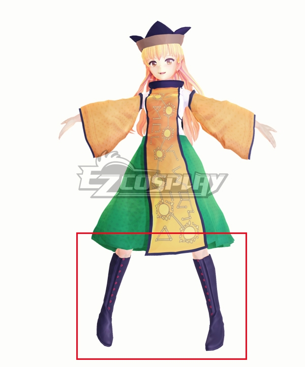 

Touhou Project Okina Matara Blue Cosplay Shoes