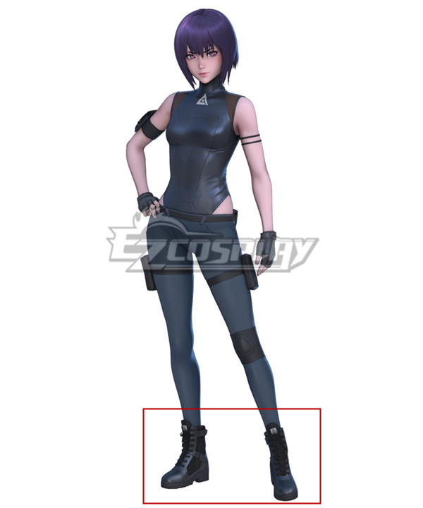 Ghost in the Shell S.A.C. 2045 Motoko Kusanagi Black Cosplay Shoes