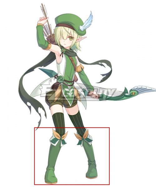 Princess Connect! Re:Dive Aoi Futaba Green Shoes Cosplay Boots