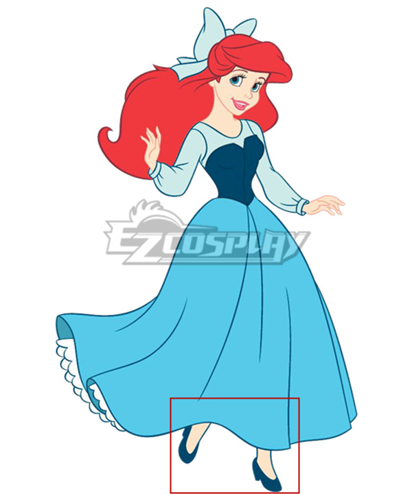 Disney The Little Mermaid Ariel Princess Blue Cosplay Shoes