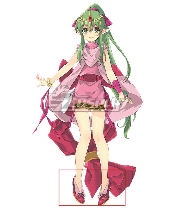 Fire Emblem Dragon Scion Tiki Young Pink Cosplay Shoes
