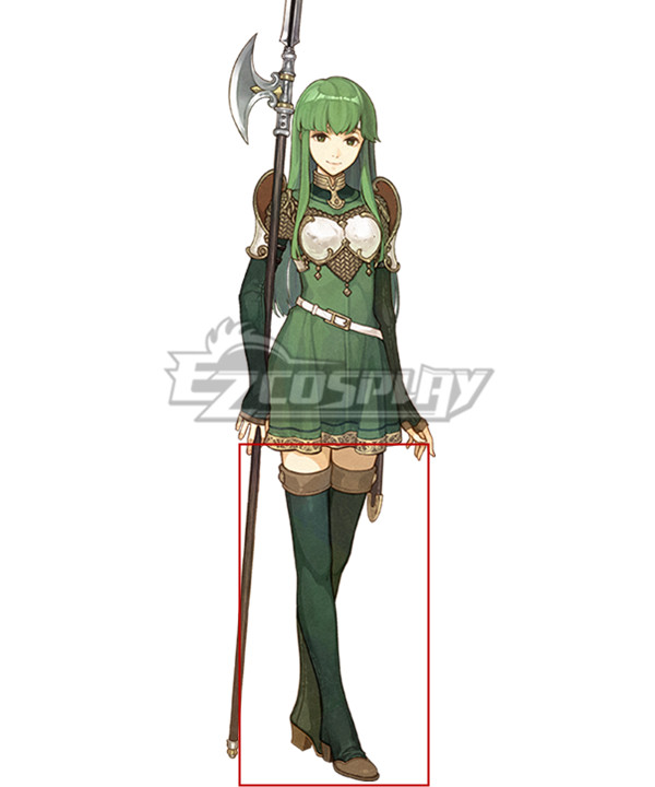 Fire Emblem Echoes: Shadows of Valentia Palla Green Shoes Cosplay Boots