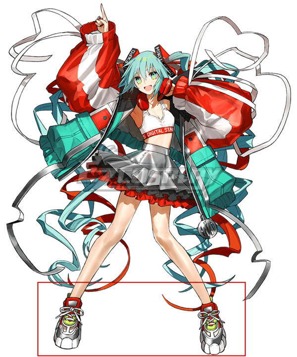 Vocaloid Hatsune Miku EXPO Digital Stars 2020 ver. Red Cosplay Shoes