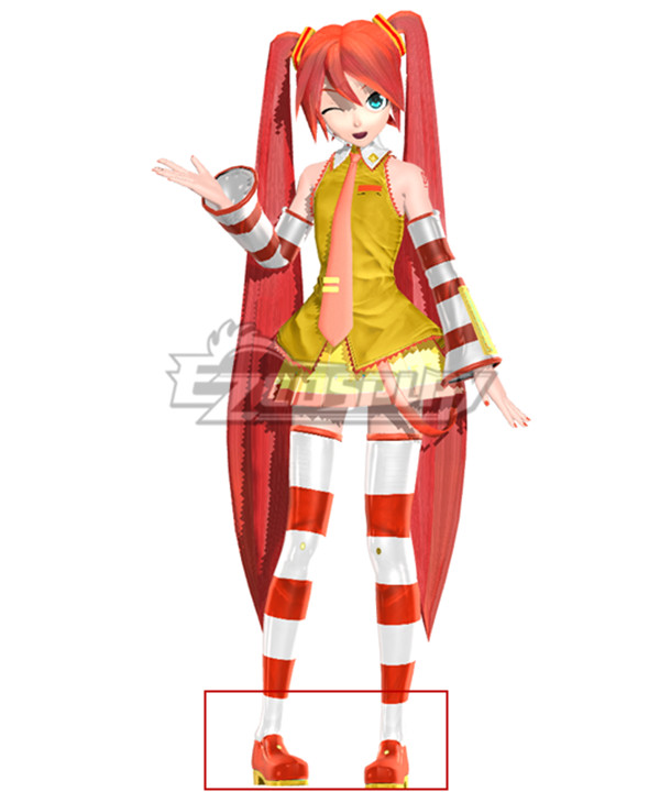 Vocaloid Hatsune Miku McDonald's Red Cosplay Shoes