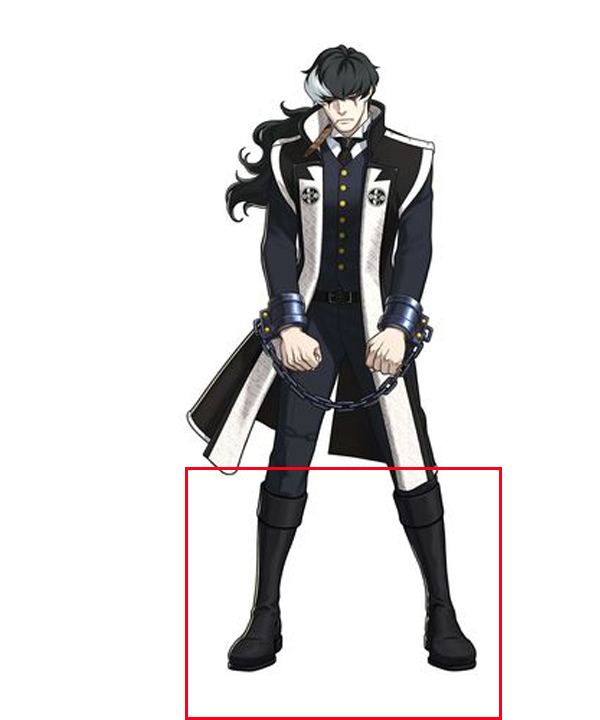 Ace Attorney Dual Destinies Simon Blackquill Black Shoes Cosplay Boot