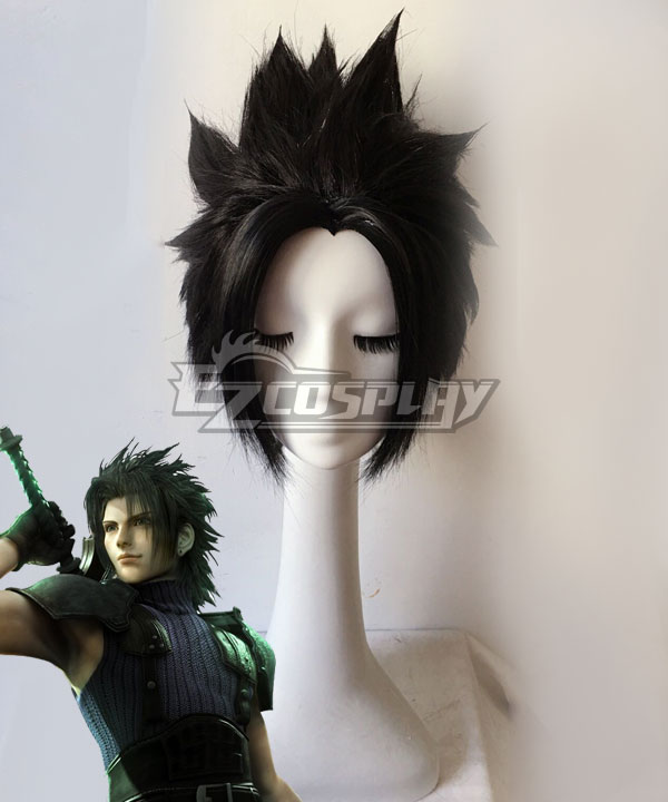 Crisis Core : Final Fantasy VII Zack Fair Black Cosplay Wig