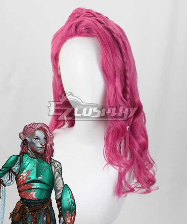 Critical Role Caduceus Clay Pink Cosplay Wig