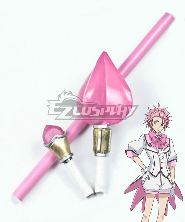 Cute High Earth Defense Club Love! Ryuu Zaou Pink Staff Cosplay Weapon Prop