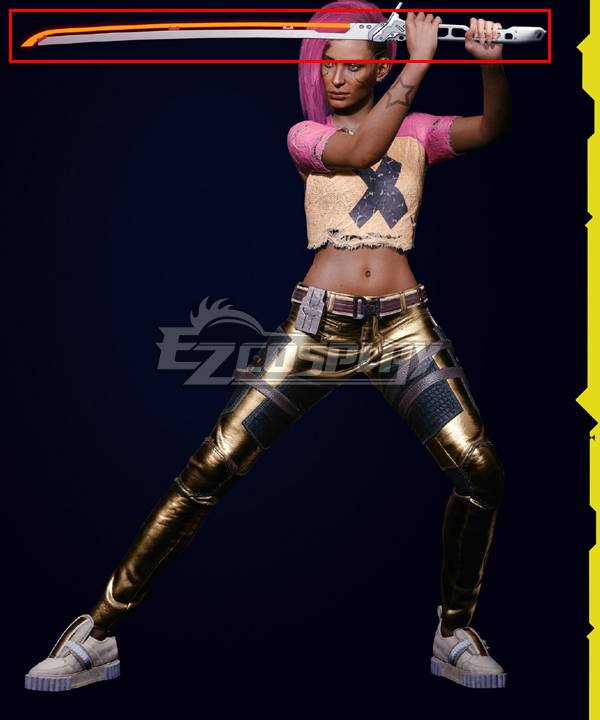 Cyberpunk 2077 V Female Street Kid Cosplay Weapon Prop