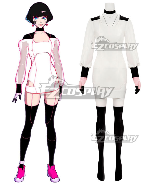 Cyberpunk: Edgerunners  Ending Theme Let You Down White Cosplay Costume