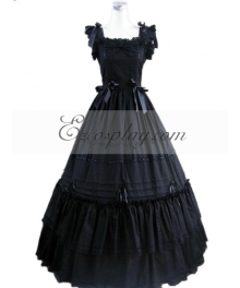 Black-White Gothic Lolita Dress -LTFS0121