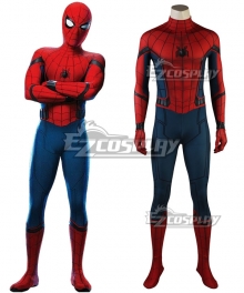 Marvel 2017 Spiderman Spider-Man:Homecoming Spider Man Peter Benjamin Parker Cosplay Costume - Free Hat