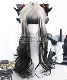 Japan Harajuku Lolita Series Black Cosplay Wig - EWL181Y