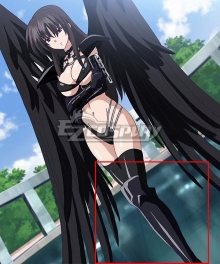 High School DxD BorN Raynare Black Shoes Cosplay Boots