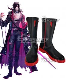 Arknights Midnight Bloodline of Combat Black Cosplay Shoes