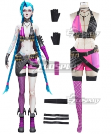 League Of Legends LOL Loose Cannon Jinx Cosplay Costume