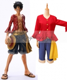 One Piece Monkey.D.Luffy After 2Y Cosplay Costume