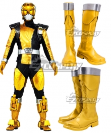 Power Rangers Beast Morphers Beast Morphers Gold Golden Shoes Cosplay Boots