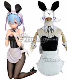 Re: Life In A Different World From Zero Rem Ram Rabbit Maid Cosplay Costume - No Wig