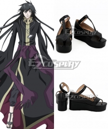 Saint Seiya: The Lost Canvas Alone Black Cosplay Shoes