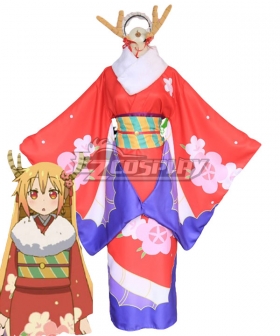 Miss Kobayashi's Dragon Maid Tohru Kimono Cosplay Costume