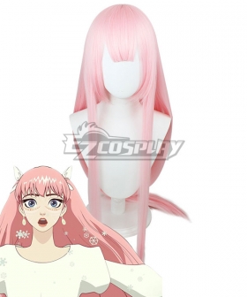 2021 Film Ryuu to Sobakasu no Hime Belle Pink Cosplay Wig