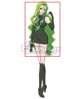 Sailor Moon Esmeraude Green Cosplay Wig