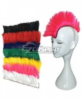 General Multicolor Mohican Hairstyle Mohawk Hairstyle Cosplay Wig