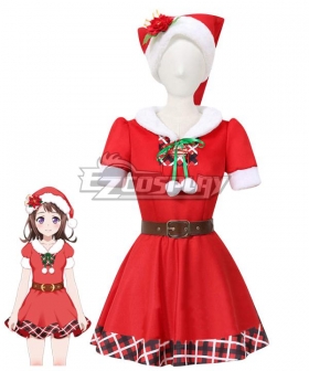 BanG Dream! Poppin' Party Kasumi Toyama Christmas Cosplay Costume