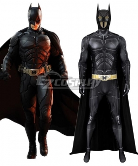 DC The Dark Knight Rises Batman Bruce Wayne Zentai Jumpsuit Cosplay Costume