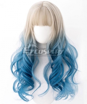 Japan Harajuku Lolita Series Tears of the Moon Blue Cosplay Wig