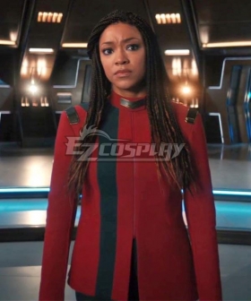 Star Trek: Discovery Season 4 Michael Burnham Red Uniform Halloween Cosplay Costume