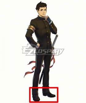 The Great Ace Attorney Chronicles The Ancestral Ace Attorney Ryunosuke Naruhodo Brown Cosplay Shoes