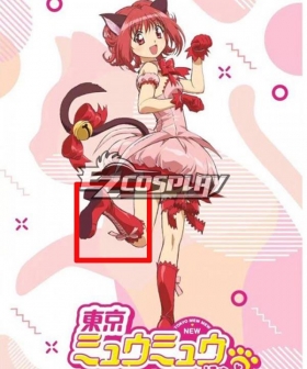 Tokyo Mew Mew  2022 New Edition Ichigo Red Boots Cosplay Shoes