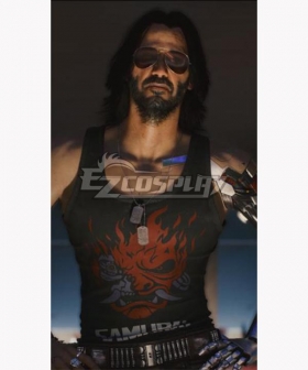 Cyberpunk 2077 Johnny Silverhand Only Vest Cosplay Costume
