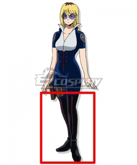My Hero Academia World Heroes Mission Claire Voyance Black Shoes Cosplay Boots