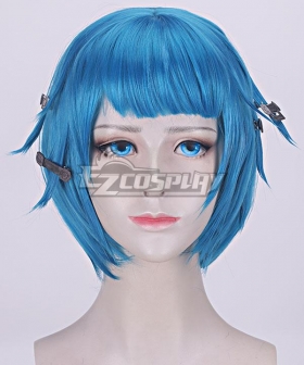 League of Legends LOL Arcane Young Jinx Blue Cosplay Wig  B Edition