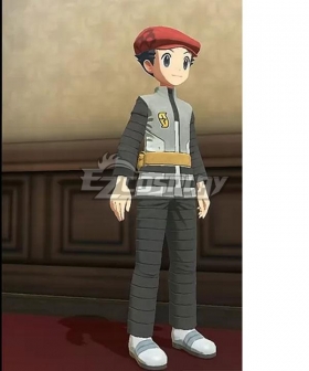Pokemon Pokémon Legends: Arceus Rei  Male Protagonist Team Galactic Set Cosplay Costume