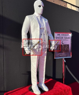 Moon Knight (TV series) Marc Spector White Suit Cosplay Weapon Prop