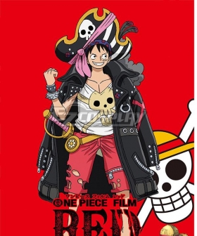 One Piece Film Red 2022 Movie Monkey D. Luffy Cosplay Costume