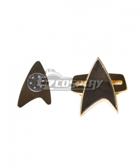 Star Trek Pin Badge The Next Generation Screen Accurate Communicator Insignia Gold Pin Badge Brooch Cosplay Accessory Prop B Edition