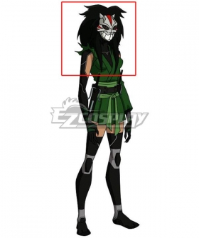 DC Young Justice Cheshire Jade Nguyen Black Cosplay Wig