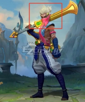 League of Legends LOL Ekko The Sands of Time Cosplay Wig
