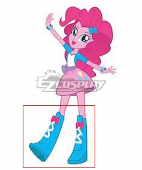 My Little Pony Equestria Girls Pinkie Pie Blue Shoes Cosplay Boots