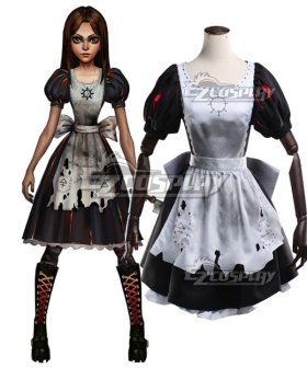 Alice: Asylum Alice: Madness Alice Ash Dress Cosplay Costume