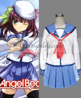 Angel Beats! Nakamura Yuri School Uniform Cosplay Costume