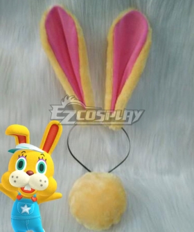 Animal Crossing: New Horizon Zipper T. Bunny Ears Cosplay Accessory Prop