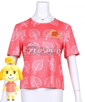 Animal Crossing: New Horizons Isabelle T-shirt Cosplay Costume