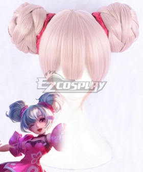 Arena Of Valor Honor of Kings Xiao Qiao Pink Cosplay Wig